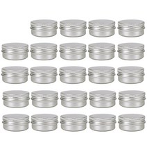 24pcs 보관 항아리 분말 알루미늄 케이스 10ml 젤 페이스트 분말 용기 화장품, type1