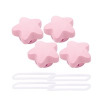 손끼임 방지 블링스타 도어쿠션 핑크, 4개