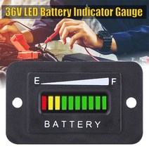 납산 배터리 48V 납산 배터리 표시기 게이지 Ezgo 클럽 자동차 용 LED 야마하 골프 카트 모터 오토바이 액, 01 육군 녹색