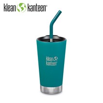 티엠 klean kanteen 클린켄틴 473ml 보온 보냉 에메랄드베이 스트로우 빨대 보틀 텀블러 KKI3MA005, 473ml (16oz), 에메랄드베이(KKI3MA005)