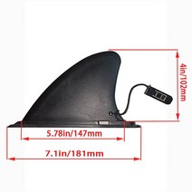 패 바디보드 전동 보드 서핑 튜브 바다 연습 미니 어린이 판 장식 입문 용 롱 서핑보드 인서트 플레이트 핀 아메리칸 박스 SUP 센터 발목 PA66 나일론 발목 인플레이터블 핀, 4인치