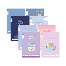 아이비스 초등노트 1-2 영어 넓은칸 10줄 (10권), 남_랜덤