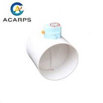 소제구 전기 댐퍼 체크 밸브 PVC 플라스틱 HAVC 에어 덕트 볼륨 조절 환기 파이프용 75mm 110mm 160mm 200mm 220V 12V 24V, 12VDC, 03 160mm_03 12VDC