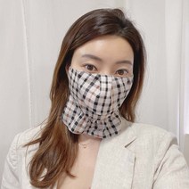 [미스블혹] 여름 인견 안감 매쉬 프릴 꽃마스크 햇빛 가리개 마스크 모음