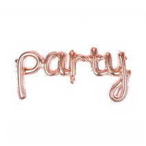 파티짱 party 소문자 호일 은박 파티 풍선, 로즈골드