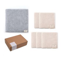 나혼자쓰는타월 페이스5P + 바디 1P + 호텔 수건 선물포장, 수량:아이보리_YHB13031