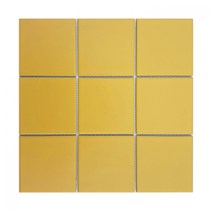 [현쓰몰] 98X98 정사각 모자이크 타일 YELLOW 옐로우 노랑 무광 G98(11장)