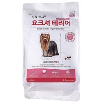 건강백서 전연령 생선 요크셔 테리어 애견사료, 2kg, 1개
