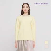 올리비아로렌 홀가먼트 라운드 라그란 풀오버 VORBLWS2171