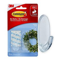 Command Hooks Medium Clear 2-Hooks (17091CLR-ES), 1