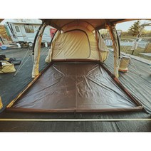 가마보코 그라운드시트 도플갱어 터널텐트 방수천 풋프린트, 전실용 브라운 바닥 그라운드 시트