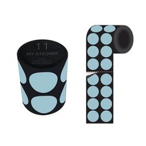 25mm 도트라벨 인덱스 데코 분류 표기 원형 롤 라벨 30가지 색상, 2.옐로우