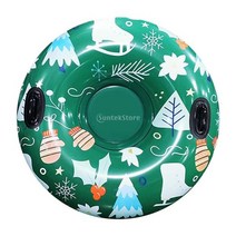 튜브썰매 휴대용눈썰매 풍선 스노우 튜브 스노우 썰매 핸들 썰매 서클 타이어 튜브 두꺼운, 씨 120cm