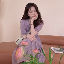 쉬폰 원피스 여름옷 프렌치 시폰 점프슈트 얇은 빅사이즈 여성의류 마이크로 뚱뚱한 달콤하고 맵다 눈길을 2272753639