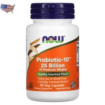 나우푸드 Probiotic-10 프로바이오틱 균주 10종 야채캡슐 50정 250억 함유, 1개, 기본