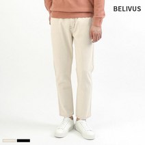 [KT알파쇼핑]빌리버스 남성 면바지 BCLP004 남자 일자 바지 크림 팬츠