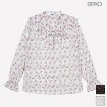스파오(SPAO) 플라워프릴 타이 블라우스 SPBB938G22_P329008470