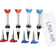 일본직발송 9. LINX AIR 골프티 자석티 (4개묶음) 골프롱티홀더 티끈포함 분실방지 골프용품 B07ZY1L5M3, One Size_4개 세트(파랑 2개 빨, 4개 세트(파랑 2개 빨강 2개