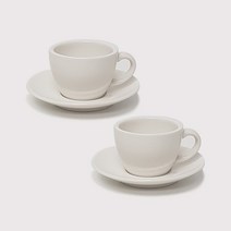 호레카 1.5호 에스프레소 도피오잔 105ml + 받침 세트, 2세트