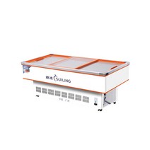 젤라또쇼케이스 아이스크림 냉장평대 고기 냉동고 마트 냉동식품 보관 업소용, 1.4m 디스플레이 캐비닛 (LED 조명 포함)