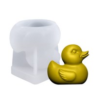 3D 만화 오리 에폭시 수지 금형 아로마 테라피 플라스터 실리콘 몰드 DIY 공예 비누 캔들 캐스팅 도구