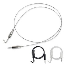 코텍 와이어 액자걸이1M (좁은틈새용) 천정고리 레일 _9922Ea, 쿠팡49샵 블랙 K8994