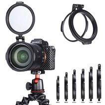 UURig 어댑터 플립 RFS ND 필터 퀵 릴리스 DSLR 카메라 스위치 브래킷 49 58 67 72 77 82mm 렌즈용, 02 58mm