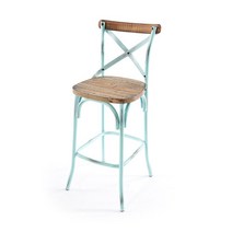 보스가구 할리스빈티지 빠의자 카페바의자 철제, 화이트