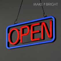 메이크어브라이트 LED 네온사인 OPEN 오픈 간판 보드