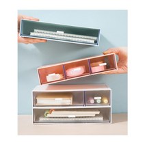 연구소 샘플 도면 분리 수납 서랍함 직장 책상정리트레이 회사 서재 문서보관함, 화이트1칸