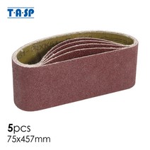 벨트샌딩기 TASP 사포 샌더 벨트 산화 알루미늄 목공 연마 샌딩 디스크 3 인치 x 18 75x457mm 5 개, 1.Grit 60