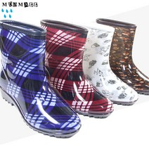 뮤즈몰 [225~260] 여성 고무 투명 반장화 (SW32-4C)