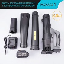 송풍기 부로아 엔진 팬 낙엽 청소용 무선 전기 공기 나뭇잎 집진기 가정용 눈 먼지 부는 청소 기계 산업 정원 도구 마키타 호환 배터리 사용, 1Battery 3.0A, UK