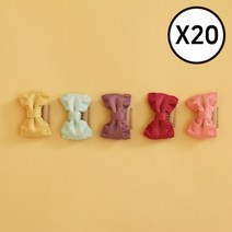 셀럽하우스 D11 리본 빗살 애견 핀 20개, 기본상품