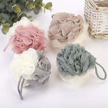 엘루시 거품 많이 나는 빅 샤워볼 60g 8개 부드러운샤워타올 고급샤워타월 바스볼 스파볼, 4가지 색상 X 2 총 8개