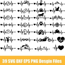 목공 로터리 기계 드릴 그라인더 심장 박동 svg dxf eps png 벡터 디지털 파일 티셔츠 디자인 다운로드 실루엣 컷 인쇄, sp268-0154