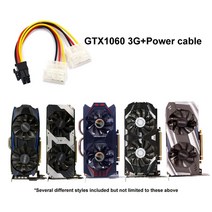 그래픽카드 CPUGPU 6 핀 8 전원 케이블 GTX760 GTX950 비디오 카드 컴퓨터 부품 DIY PC 하드웨어 보증 포, 03 GTX960 4G and Cable