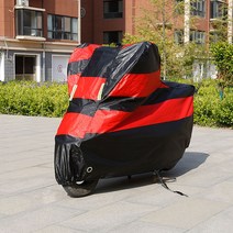 플레이 오토바이 방수커버 바이크 전차종 덮개 레드블랙