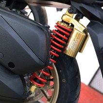 야마하 XMAX300 쇼바 YSS G-SERIES 레드 스프링 골드가스통 2개 세트, 상용