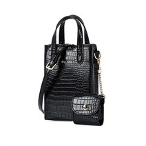 셀러허브(잡화) 여자 패턴 스퀘어 유광 파이톤 무지 크로스백