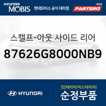 그랜저IG/하이브리드 순정 사이드미러 커버(백미러 스캘프) 우측(미드나잇 블랙) (87626G8000NB9)