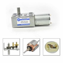 기어드 모터 DC 6V 12V 24V 기어 감속 2.8 4.7 8 14 210RPM 가역 웜 터보 금속 감속기 JGY370 DIY 액세서리 부품, 05 18RPM_01 6V