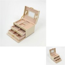 3단 액세서리 보석함화이트 쥬얼리보석함 악세사리함 악세사리케이스 주얼리보석함 악세사리정리함 보석보관함 주얼리박스 주얼리보관함 악세사리보관함