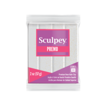 스컬피 프레모 57g (Premo 2oz) 전문가용 폴리머클레이, White Gold Glitter(반짝이백금)