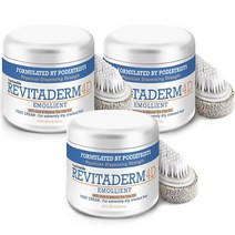 Activelife Revitaderm 4D 우레아 풋 크림 건조하고 갈라진 발 손 팔꿈치무릎을 위한 깊은 보습 발용 울트라 리페어 크림굳은살 제거제 무료 경석 포함 113.4g, 4 Ounce (Pack of 3)