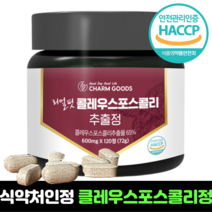 콜레우스 포스콜리 120정 2개월분 대용량 식약처 인정 콜레우스포스콜리정 HACCP 추출물 가루 분말 정 캡슐 효능 추천