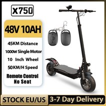 7일 배달 X700 전기 스쿠터 성인 2600W 52V 듀얼 모터 75 KM/H 속도 70KM 장거리 Patinete Elétrico, 04 1000W 48V 10A NOVAT
