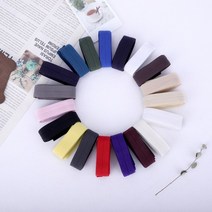 짱패브릭 (1마) 2cm 컬러 골지 접밴드 -18color, 아이보리