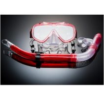 비앤드 스노클링세트 BN-507, 레드