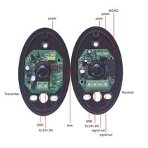 센서등 스마트 주차장 현관 충전식 무선 ip55 자동 게이트 안전 적외선 감지기 센서그네슬라이딩차고 게이트도어 안전 적외선 광전지